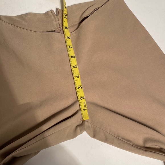 Vintage Y2K Khaki Colour PERFECT Capris with Slits and Bows! Mid Rise, Small - Picture 5 of 9